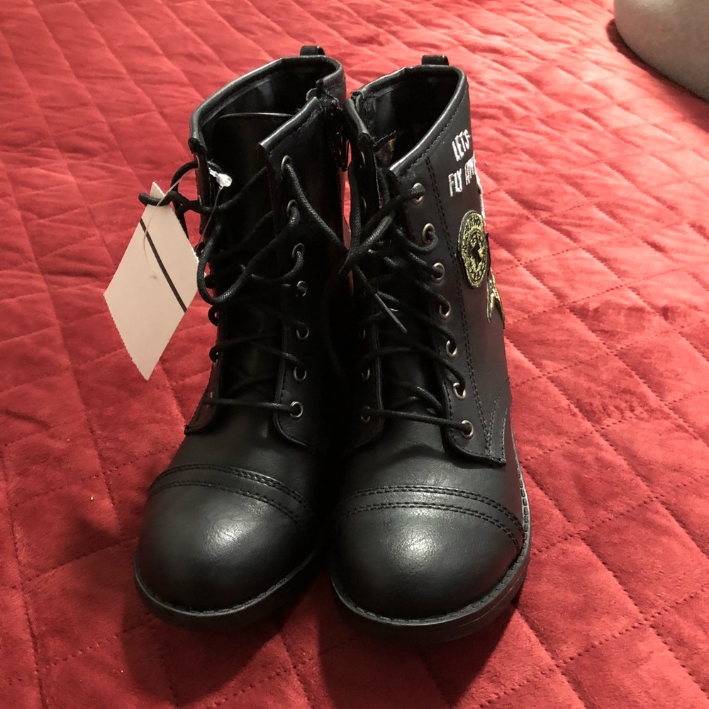 Little Girl’s Steve Madden Combat Boots